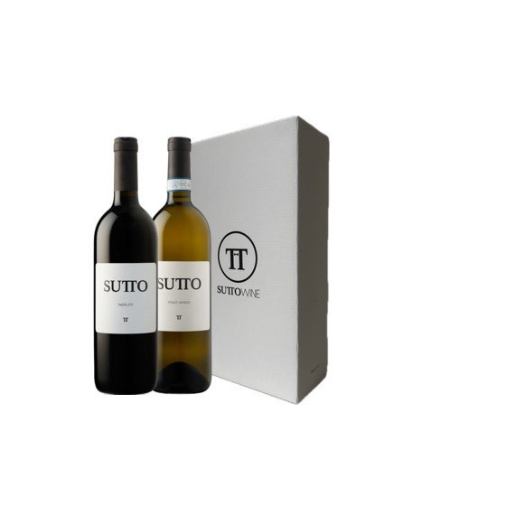 SUTTO - balenie 2 vín - Merlot a Pinot Grigio